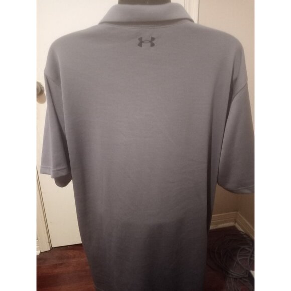 Under Armour Polo Shirt Short Sleeve Performance Loose 4XLT 4XL Tall Gray - Picture 7 of 13